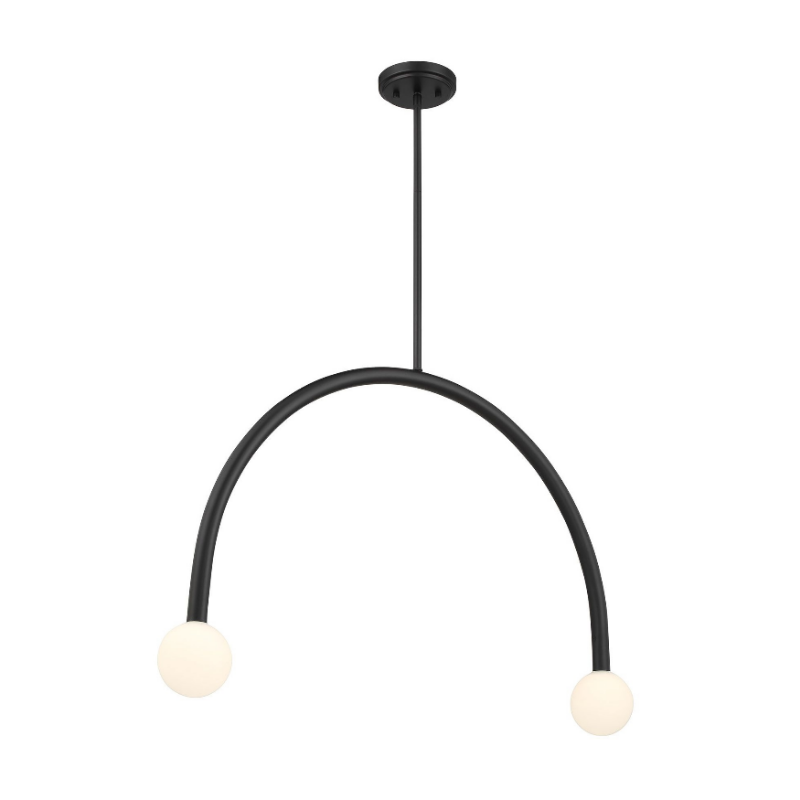 Savoy House M100132 2-lt 34" LED Chandelier - Matte Black