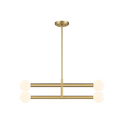 Savoy House M100133 4-lt 30" LED Chandelier - Natural Brass
