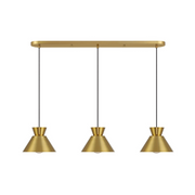 Savoy House M100134 3-lt 40" LED Linear Chandelier - Natural Brass