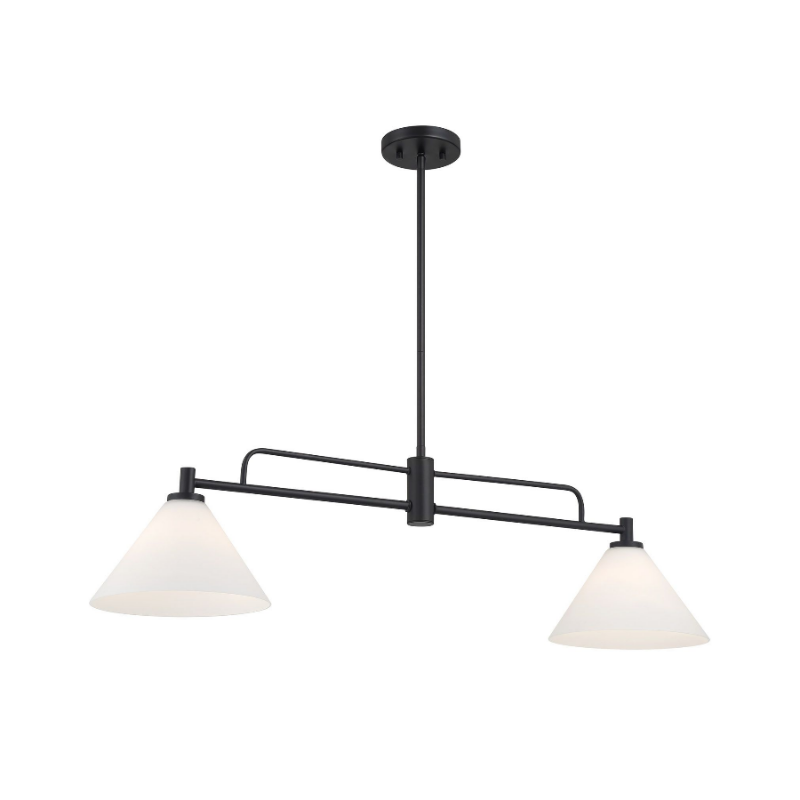 Savoy House M100136 2-lt 40" LED Chandelier - Matte Black