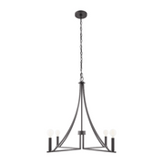 Savoy House M100141 4-lt 30" LED Chandelier - Matte Black