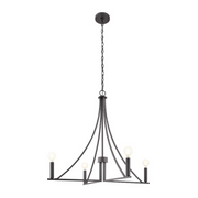 Savoy House M100141 4-lt 30" LED Chandelier - Matte Black