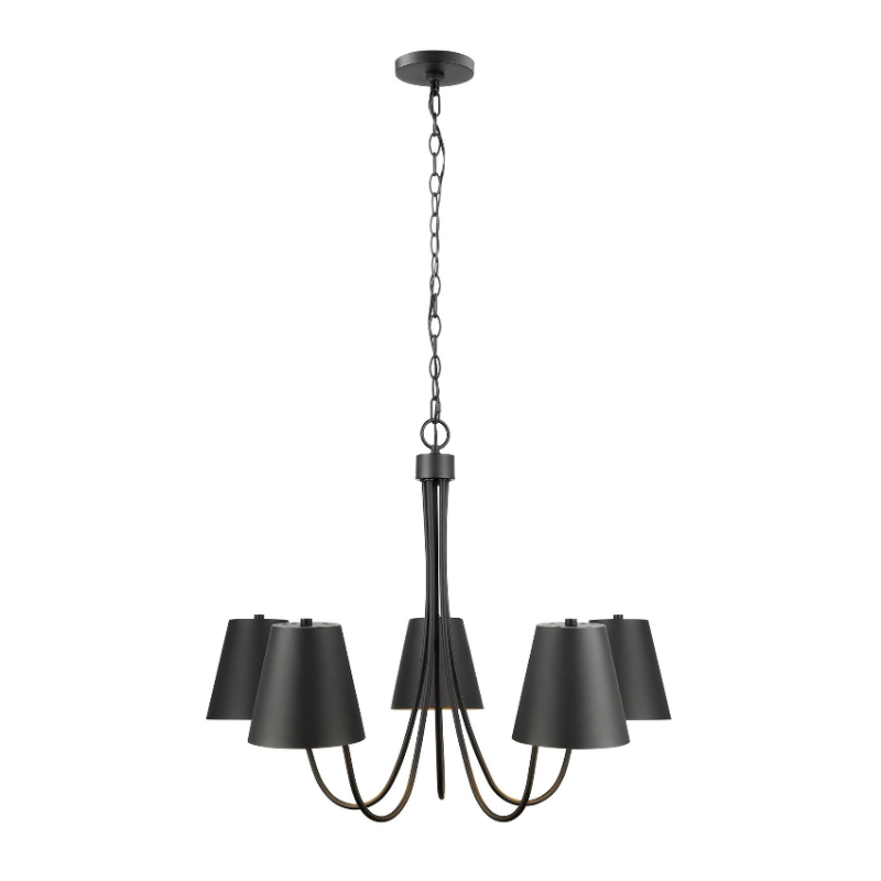 Savoy House M100142 5-lt 32" LED Chandelier - Matte Black