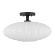 Savoy House M60075 1-lt 18" Semi-Flush Mount - Matte Black