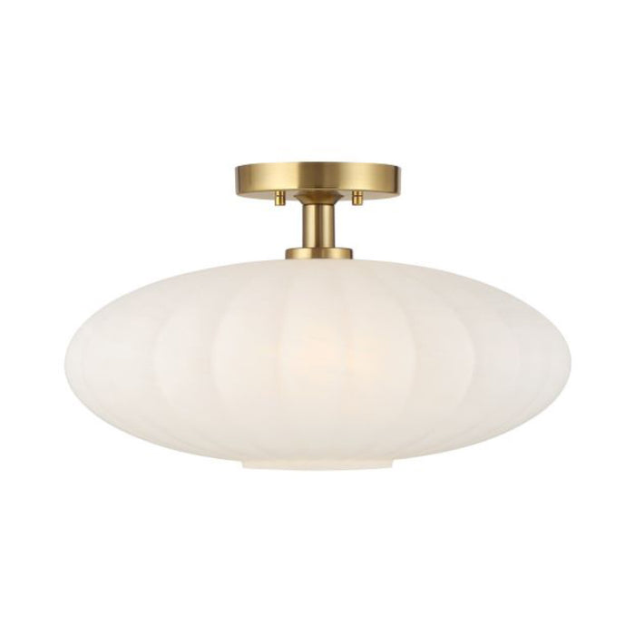 Savoy House M60075 1-lt 18" Semi-Flush Mount - Natural Brass