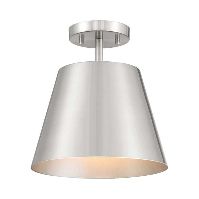 Savoy House M60076 1-lt 10" Semi-Flush Mount - Brushed Nickel