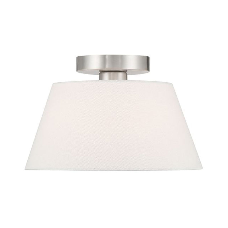 Savoy House M60077 3-lt 12" Flush Mount - Brushed Nickel