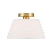 Savoy House M60077 3-lt 12" Flush Mount - Natural Brass