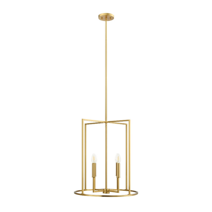 Savoy House M7044 4-lt 19" LED Pendant - Natural Brass