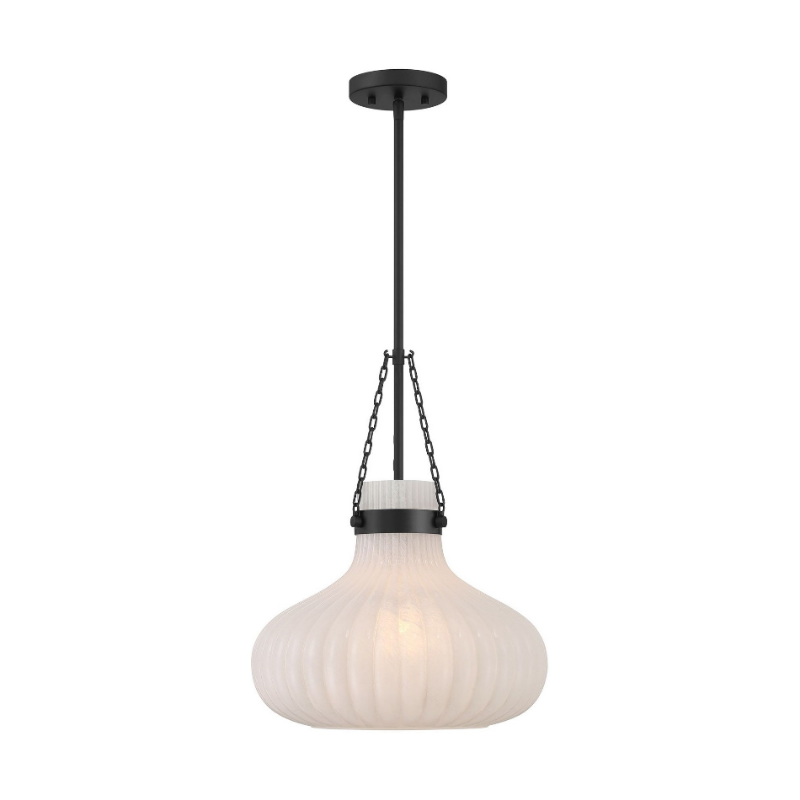 Savoy House M7046 1-lt 15" LED Pendant - Matte Black