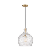 Savoy House M7053 1-lt 13" LED Pendant - Natural Brass
