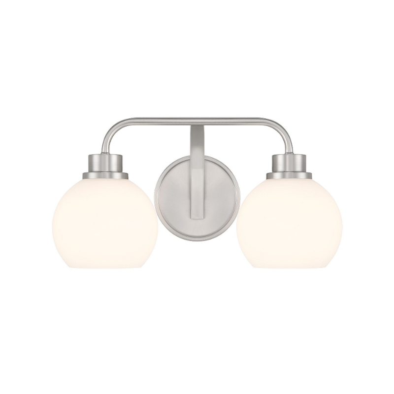 Savoy House M80080 2-lt 16" LED Bathroom Vanity Light - Brushed Nickel
