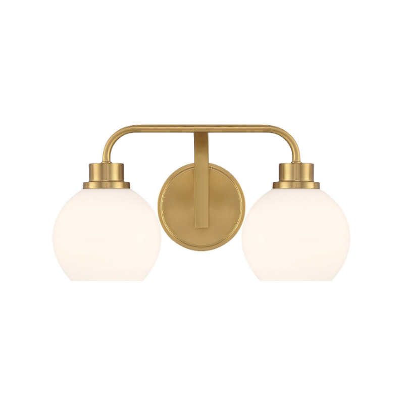 Savoy House M80080 2-lt 16" LED Bathroom Vanity Light - Natural Brass