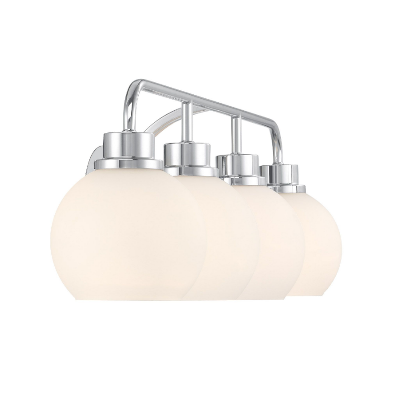 Savoy House M80082 4-lt 32" LED Bathroom Vanity Light - Chrome