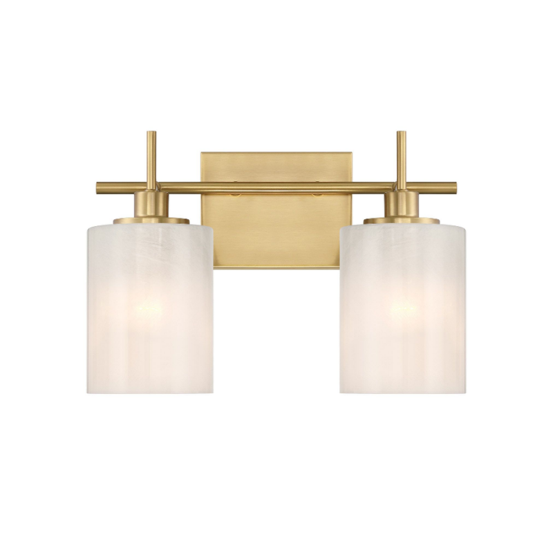 Savoy House M80083 2-lt 14" LED Bathroom Vanity Light - Natural Brass