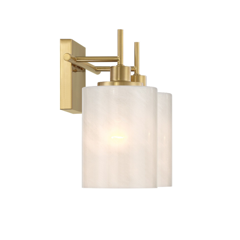 Savoy House M80083 2-lt 14" LED Bathroom Vanity Light - Natural Brass