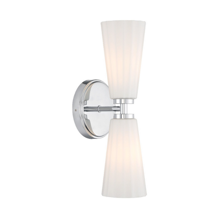 Savoy House M90109 2-lt 15" Tall LED Wall Sconce - Chrome