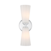 Savoy House M90109 2-lt 15" Tall LED Wall Sconce - Chrome