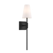 Savoy House M90114 1-lt 24" Tall LED Wall Sconce - Matte Black