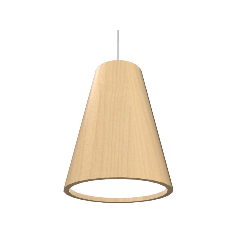 Accord 1130 Conical 1-lt 8" LED Pendant, E26 Base - Maple