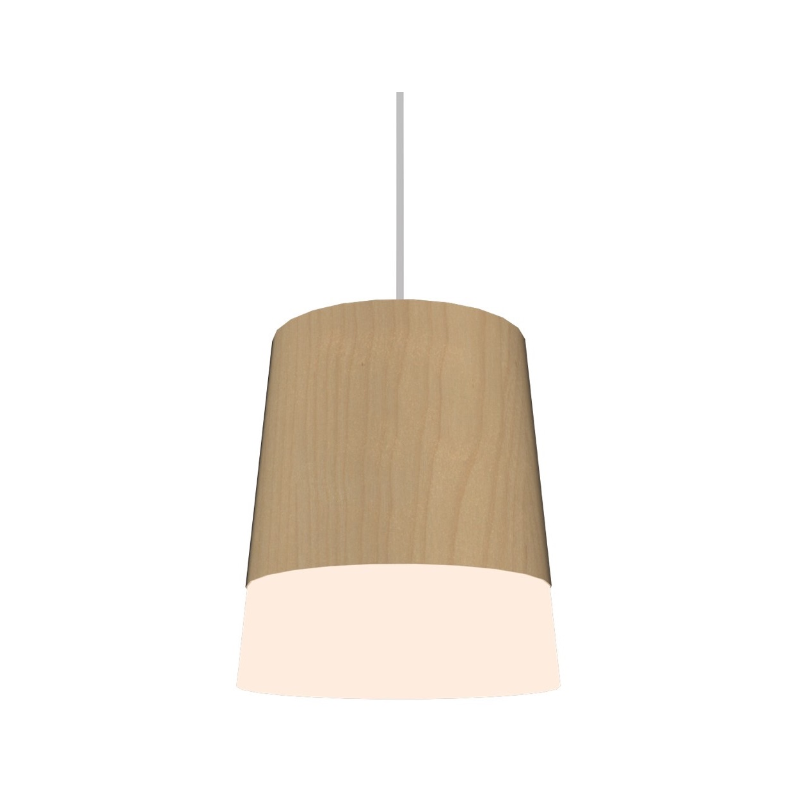 Accord 1100 Conical 1-lt 6" LED Pendant, E26 Base - Maple