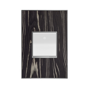 Adorne AWM Screwless Wall Plate, Macassar - 1 Gang