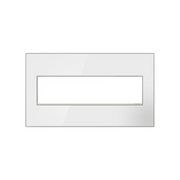 Adorne AWM Screwless Wall Plate, Mirror White - 4 Gang