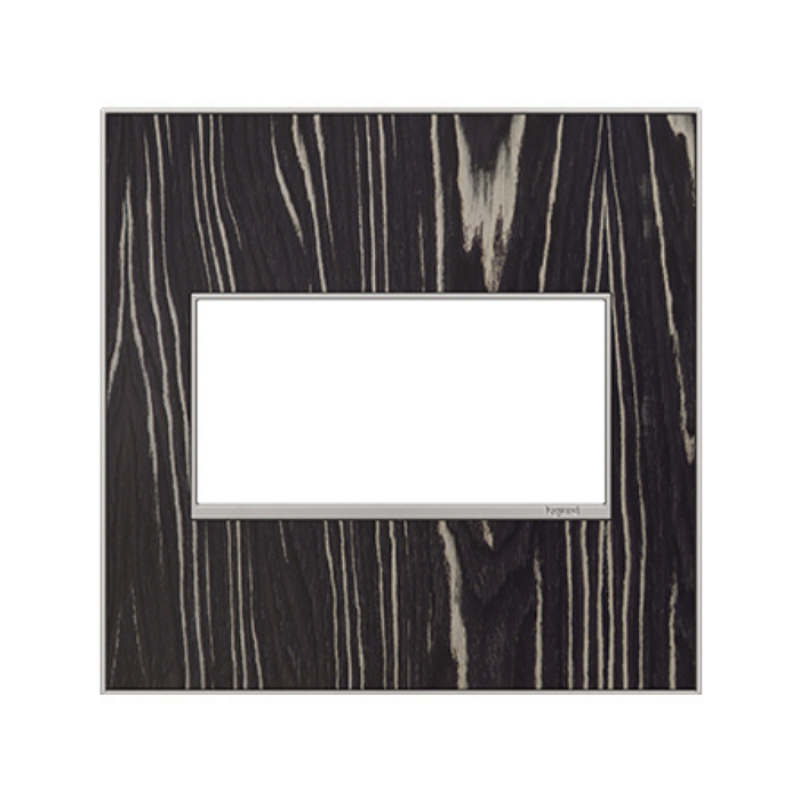Adorne AWM Screwless Wall Plate, Macassar - 2 Gang