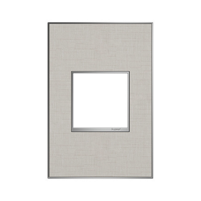 Adorne AWM Screwless Wall Plate, True Linen - 1 Gang