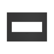 Adorne AWC Screwless Wall Plate, Satin Black - 3 Gang