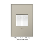 Adorne ASPD1531 Half Size Paddle Switch with Microban, Single-Pole/3-Way, 120/277V - White