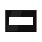 Adorne AWC Screwless Wall Plate, Black Nickel - 3 Gang