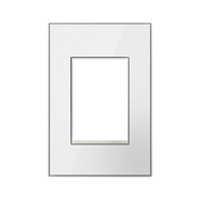 Adorne AWM Screwless Wall Plate, Mirror White - 1+ Gang