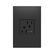 Adorne ARCH152 15A Tamper-Resistant Half-Controlled Outlet, 125V - Graphite