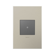 Adorne AWC Screwless Wall Plate, Satin Nickel - 1 Gang