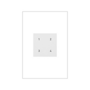 Adorne WNACB46 Wired Smart Scene Controller with Netatmo, SofTap, 120V, White