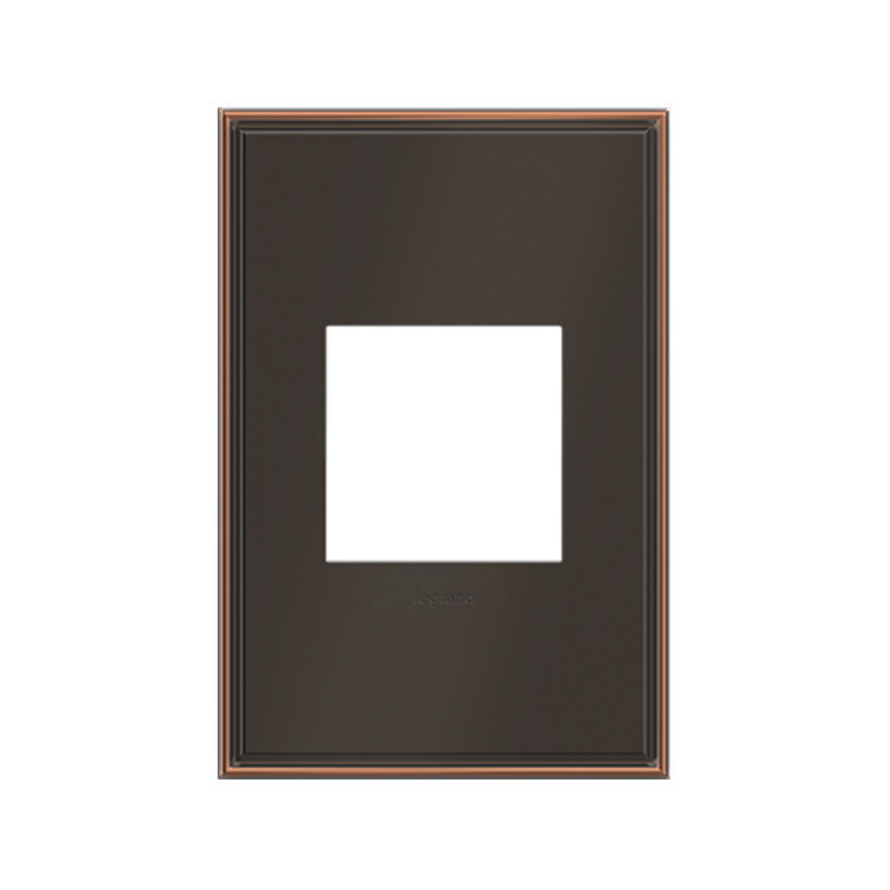 Adorne AWC Screwless Wall Plate, Oil-Rubbed Bronze - 1 Gang