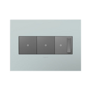 Adorne AWP Screwless Wall Plate with Microban, Pale Blue - 3 Gang