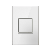 Adorne AWM Screwless Wall Plate, Mirror White - 1 Gang