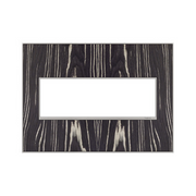 Adorne AWM Screwless Wall Plate, Macassar - 3 Gang