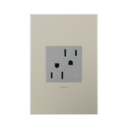 Adorne ARCH152 15A Tamper-Resistant Half-Controlled Outlet, 125V - Magnesium
