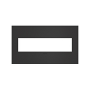 Adorne AWC Screwless Wall Plate, Satin Black - 4 Gang