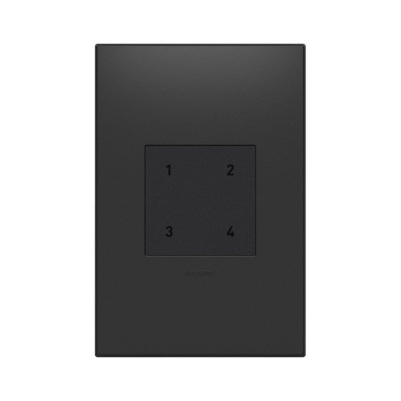 Adorne WNACB40 Wireless Smart Scene Switch with Netatmo, 120V - Graphite