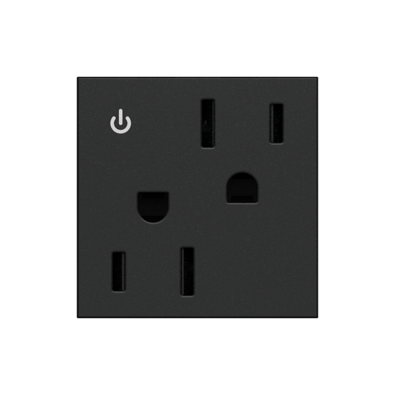 Adorne ARCD152 15A Tamper-Resistant Dual-Controlled Outlet, 125V - Graphite