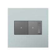Adorne AWP Screwless Wall Plate with Microban, Pale Blue - 2 Gang