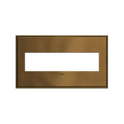 Adorne AWC Screwless Wall Plate, Coffee - 4 Gang
