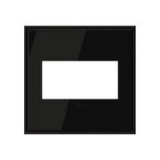Adorne AWC Screwless Wall Plate, Black Nickel - 2 Gang