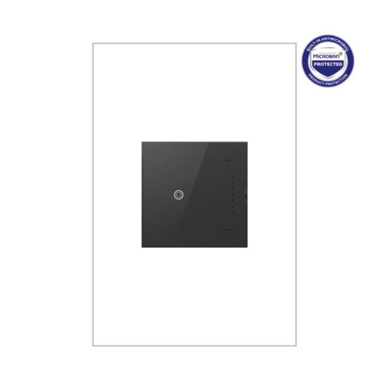Adorne ADTH4FBL3P 0-10V Touch Dimmer with Microban, 120/277V - Graphite