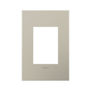 Adorne AWC Screwless Wall Plate, Satin Nickel - 1+ Gang
