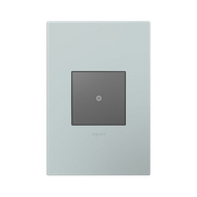 Adorne AWP Screwless Wall Plate with Microban, Pale Blue - 1 Gang